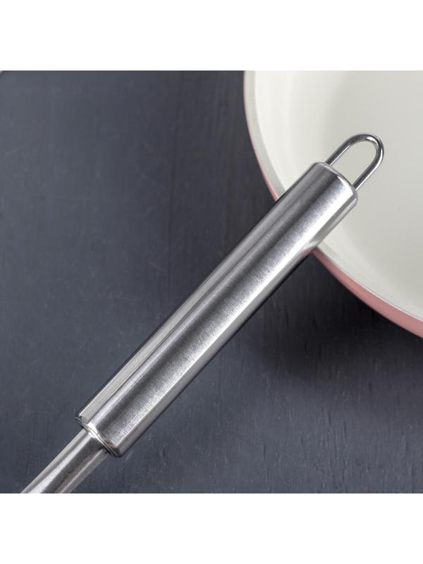 Ложка гарнирная из нержавеющей стали Доляна «Металлик», h=25 см, цвет серебряный