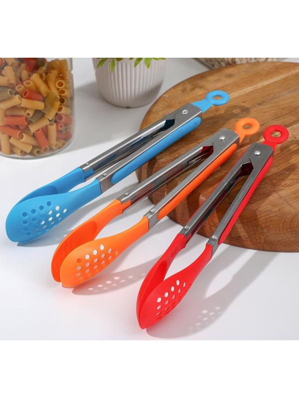 Щипцы гарнирные «Горох», 26 см, цвет МИКС