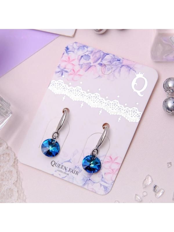 Серьги со стразами 