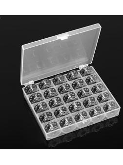 Набор шпулек в пластиковой коробке, d = 20 мм, 25 шт, металл