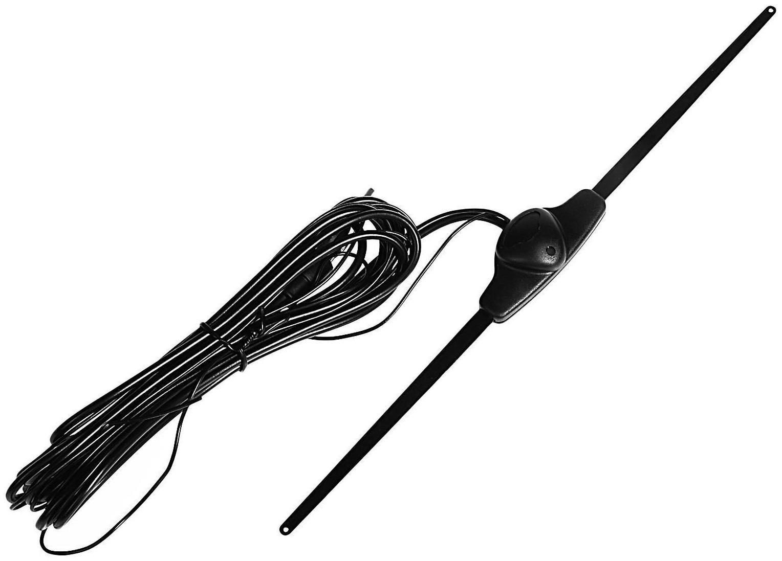 Антенна внутрисалонная, активная 25 см, всеволновая, кабель 2.5 м