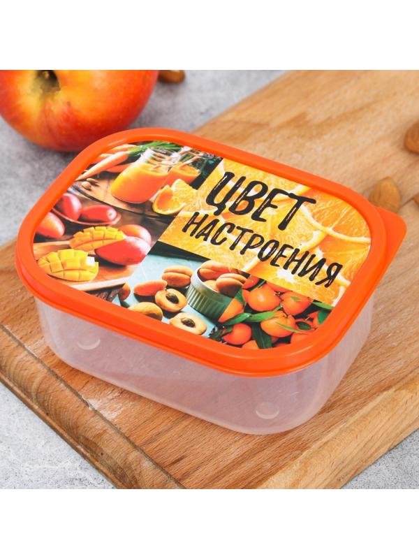 Ланч-бокс «Цвет настроения оранжевый», 0.5 л