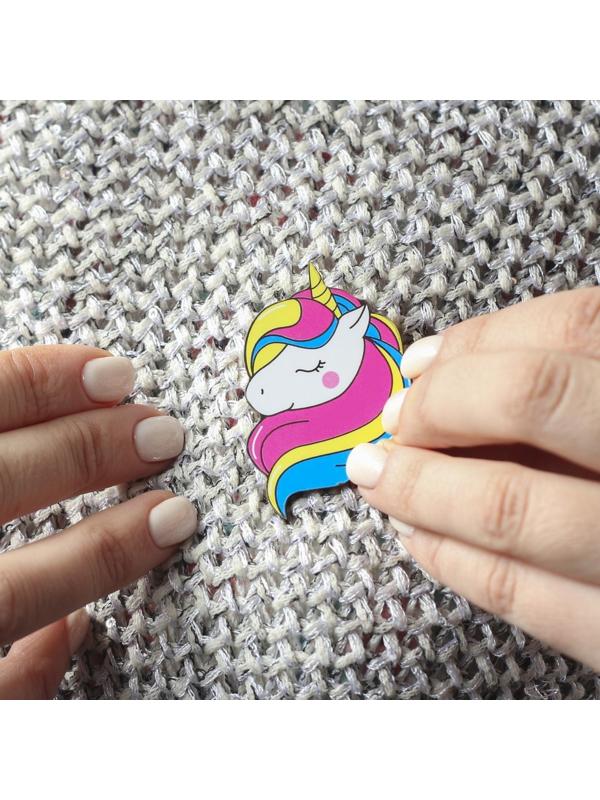 Детский подарочный набор Волшебство вокруг: сумка + брошь, цвет голубой,