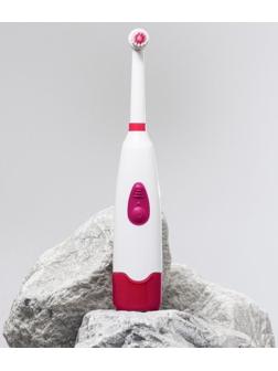 Электрическая зубная щётка Luazon LP-001, 3 насадки, от 2xАА (не в комплекте), МИКС