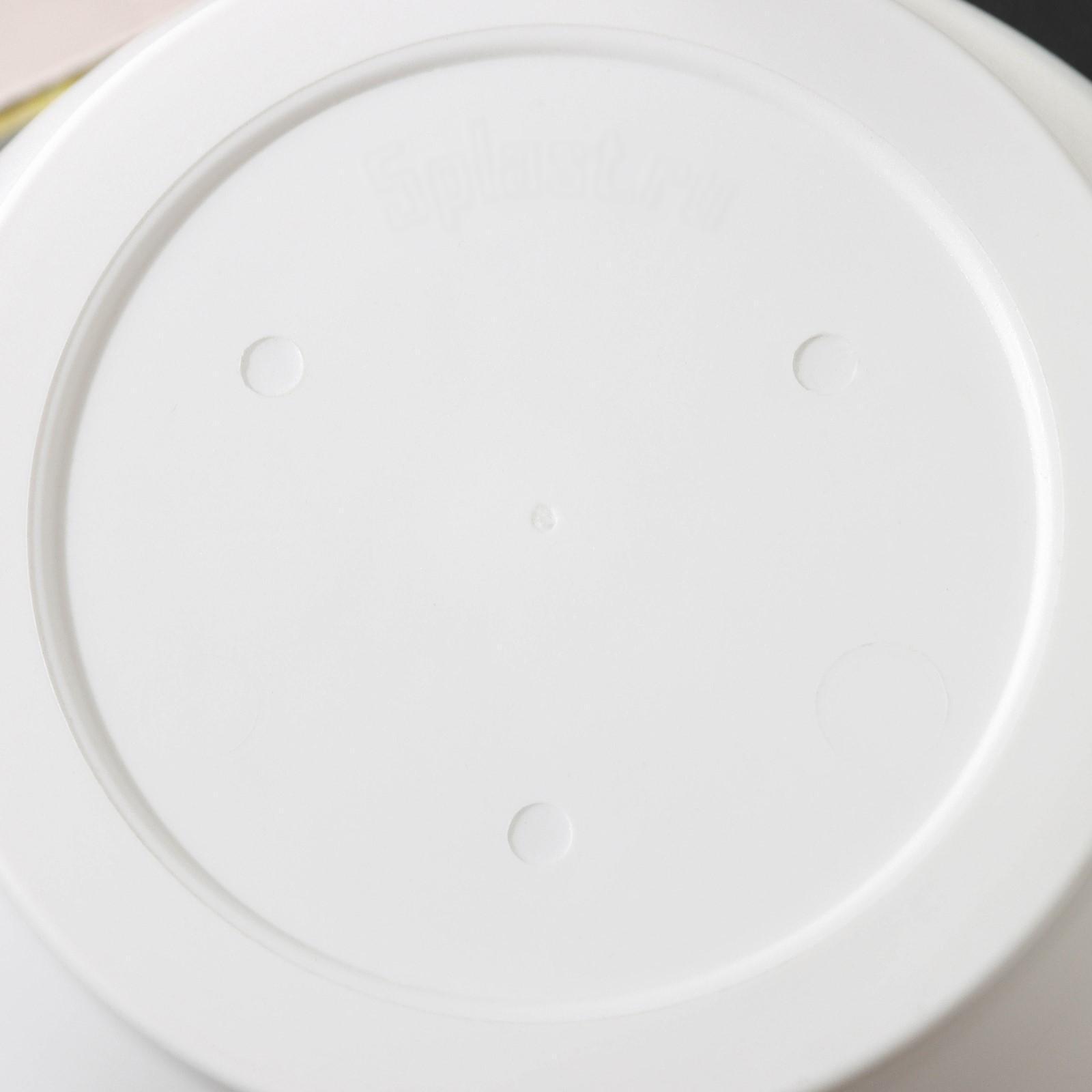 Горшок для цветов с поддоном «Антик», 3,6 л, d=22 см, цвет белый