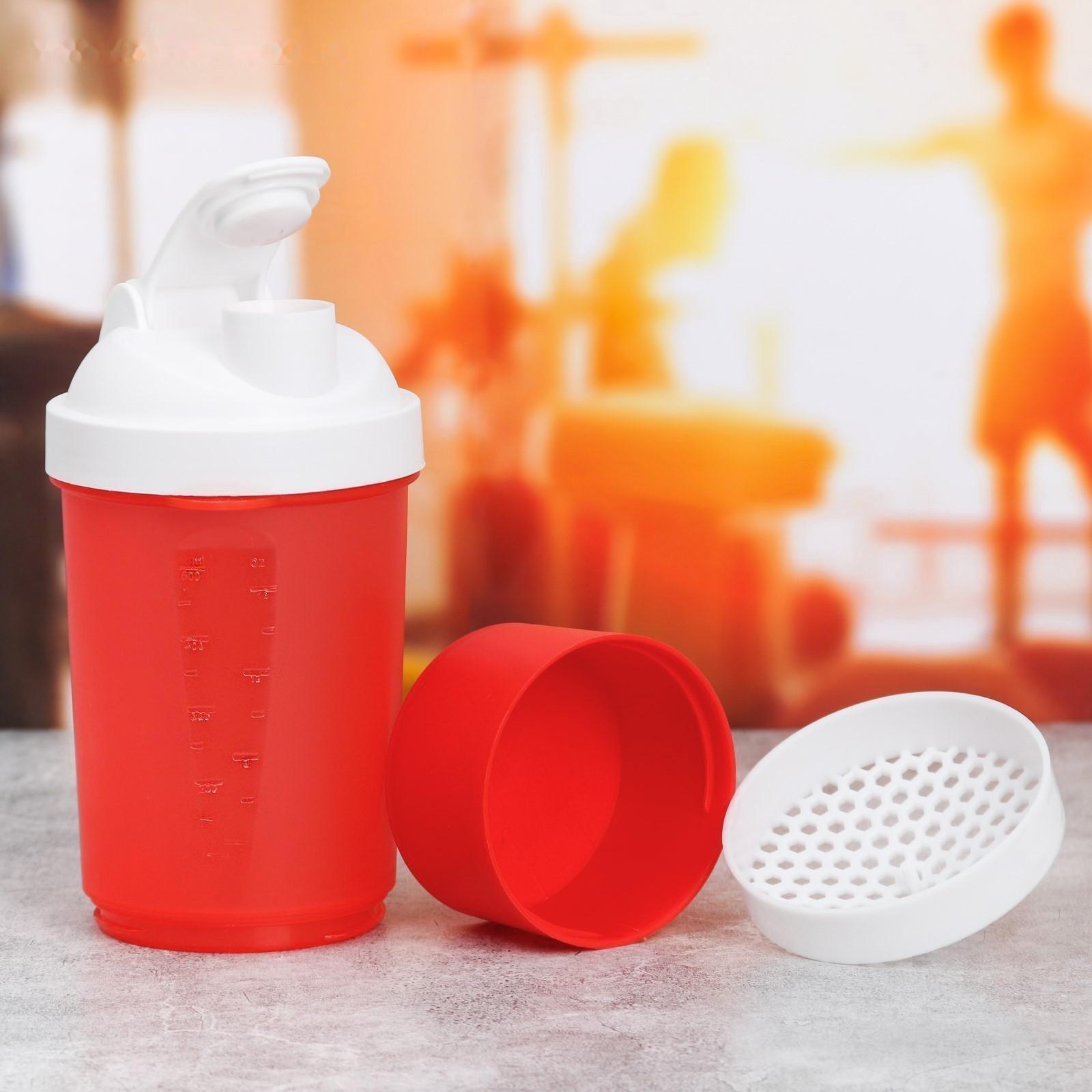 Шейкер спортивный с чашей под протеин, 500 мл