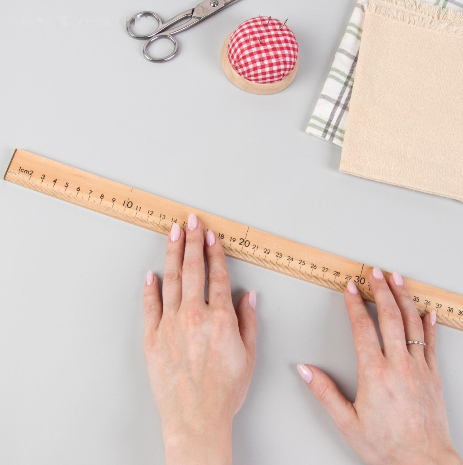 Метр деревянный, 100 см (см/дюймы)