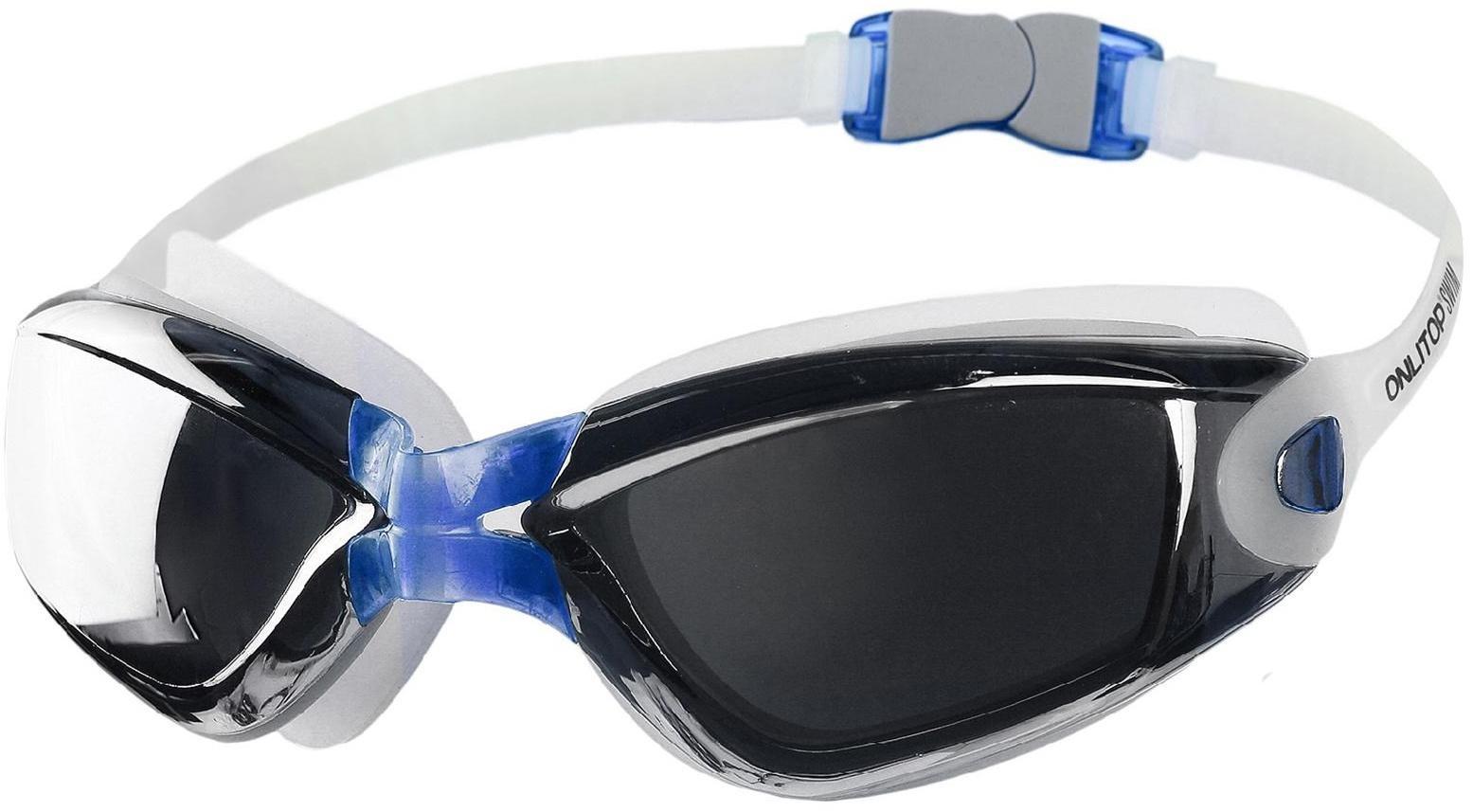 Очки для плавания взрослые, цвета микс