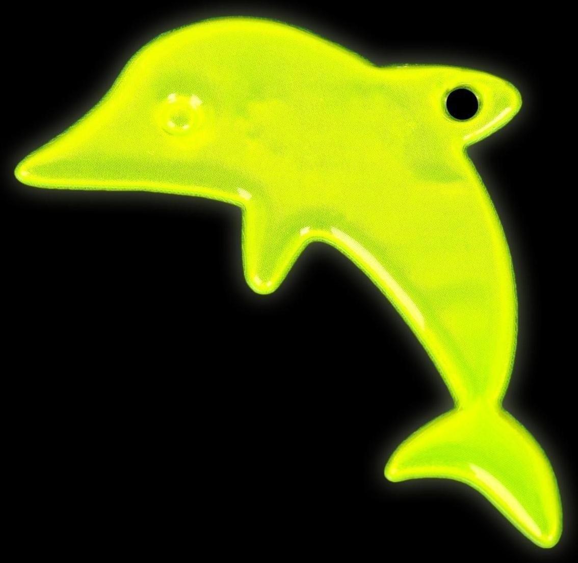 Светоотражающий элемент «Дельфин», двусторонний, 7 × 5,2 см, цвет МИКС