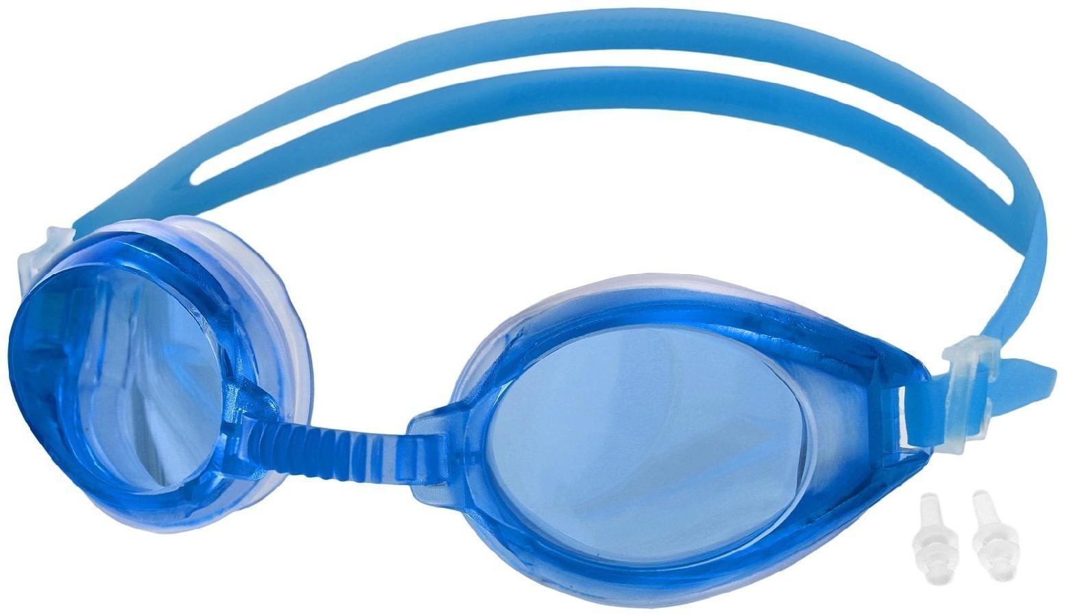 Очки для плавания + беруши, цвета микс