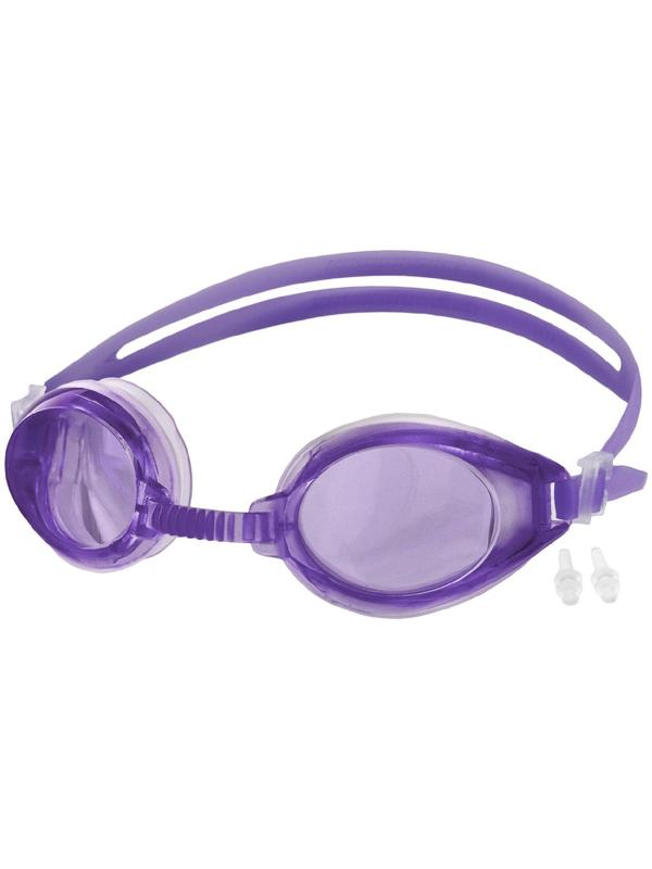 Очки для плавания + беруши, цвета микс