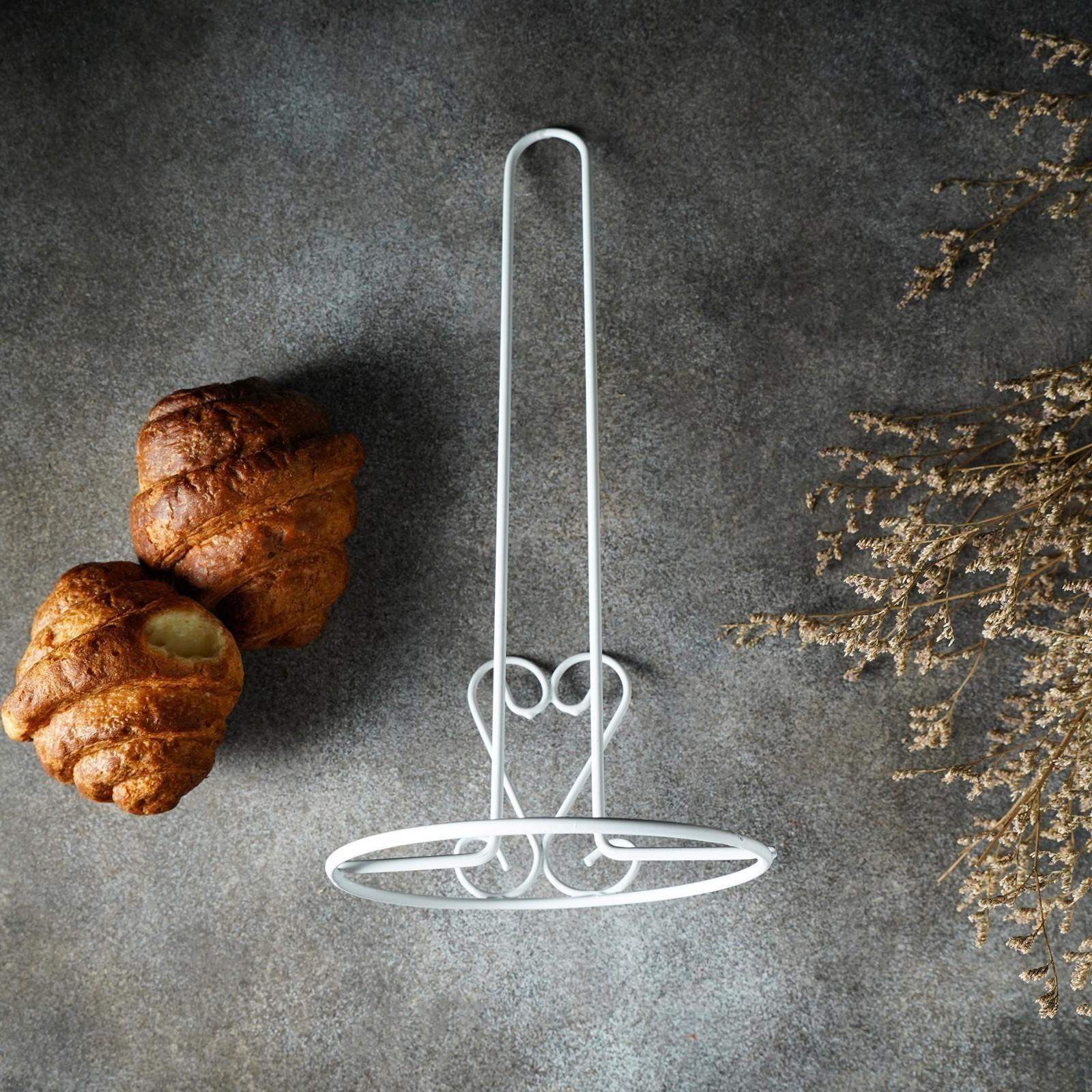 Подставка под бумажные полотенца Доляна «Сердце», 13,5×13,5×28 см, цвет белый