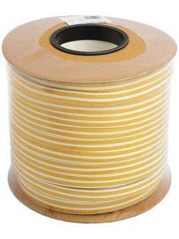 Уплотнитель резиновый ТУНДРА, профиль D, размер 9х8 мм, белый, в катушке 100 м