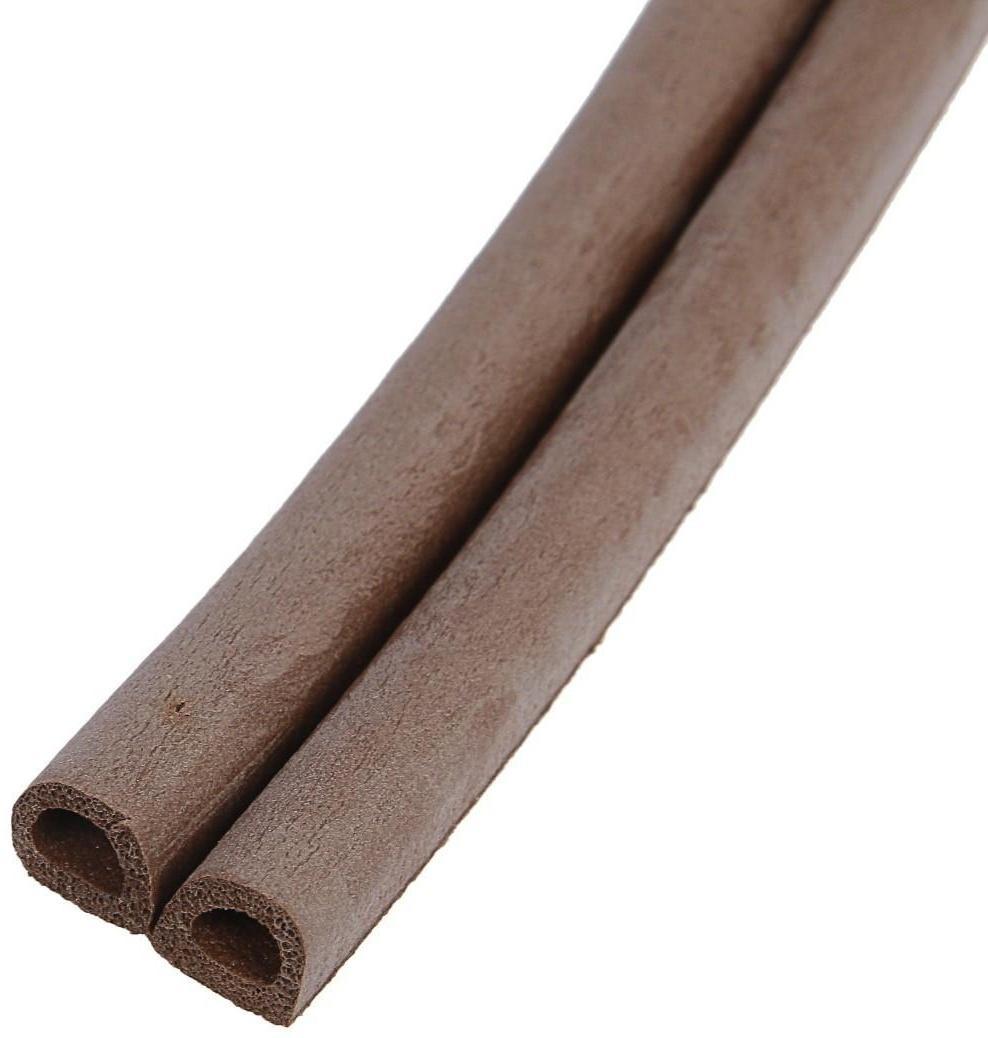 Уплотнитель резиновый ТУНДРА, профиль D, размер 9х8 мм, коричневый, в катушке 100 м