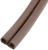 Уплотнитель резиновый ТУНДРА, профиль D, размер 9х8 мм, коричневый, в катушке 100 м