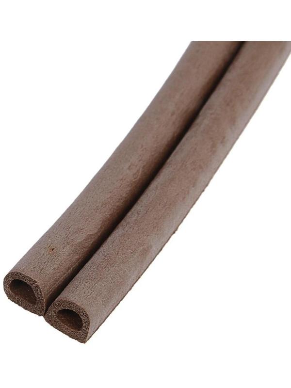 Уплотнитель резиновый ТУНДРА, профиль D, размер 9х8 мм, коричневый, в катушке 100 м