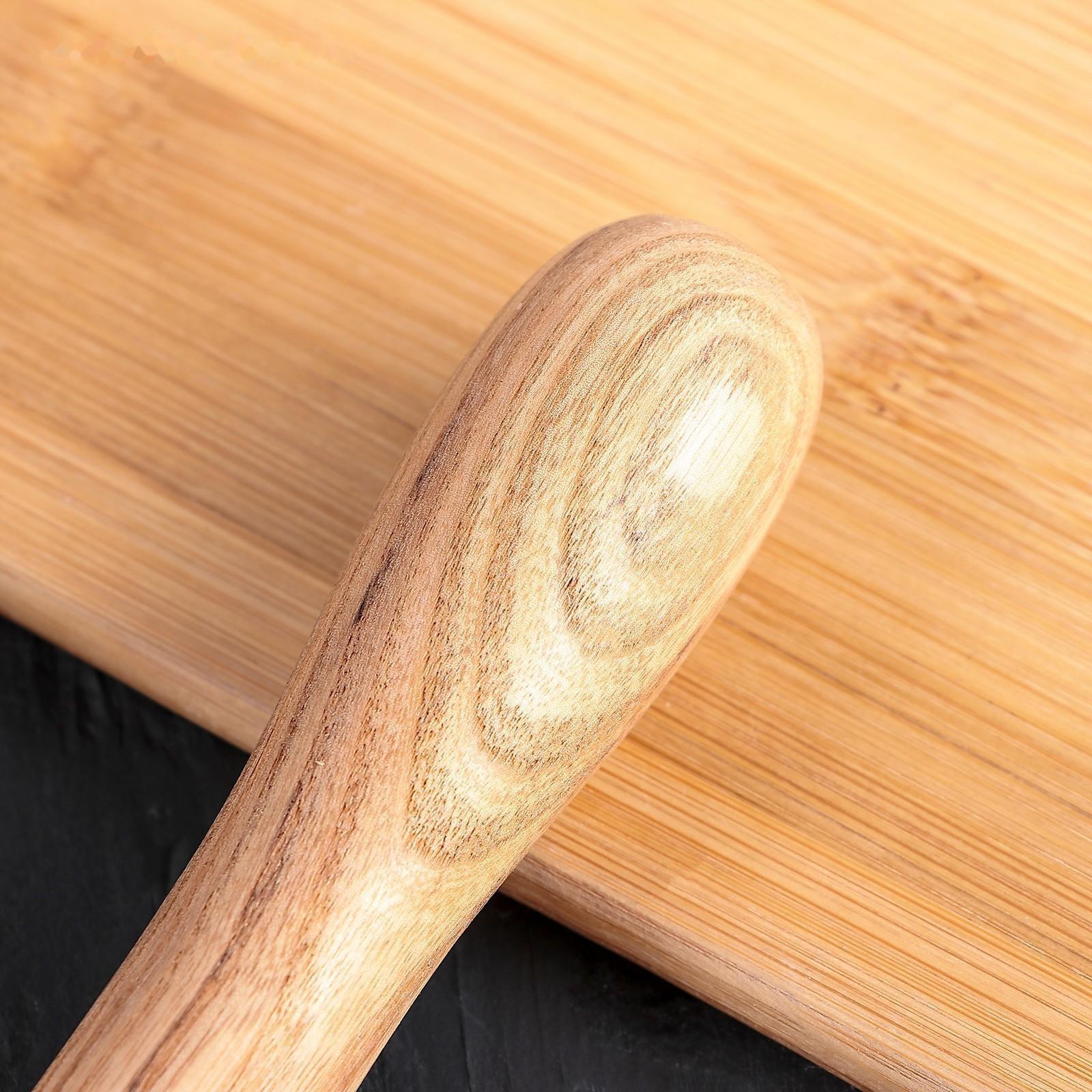 Нож для пиццы и теста Доляна «Кафу», 20,5 см, ручка из бразильской гевеи, цвет бежевый