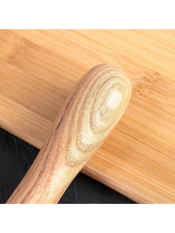 Нож для пиццы и теста Доляна «Кафу», 20,5 см, ручка из бразильской гевеи, цвет бежевый