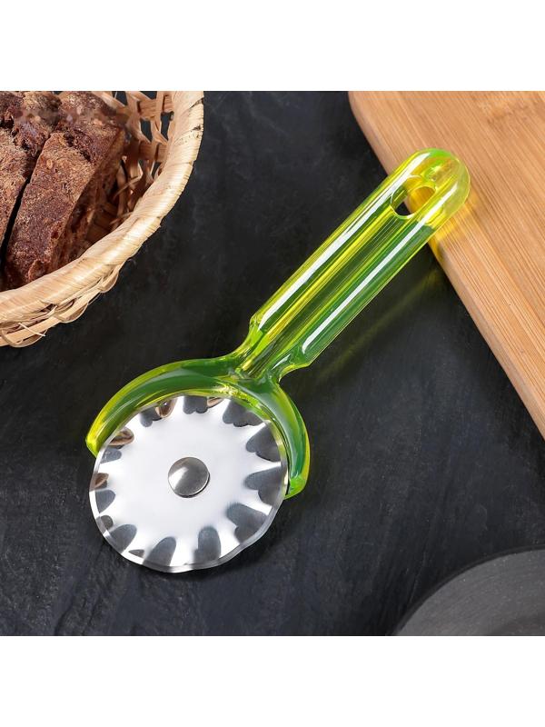 Нож для пиццы и теста Доляна «Леденец», 16,5 см, цвет МИКС