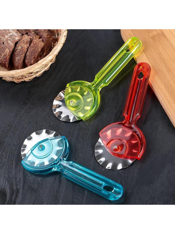 Нож для пиццы и теста Доляна «Леденец», 16,5 см, цвет МИКС