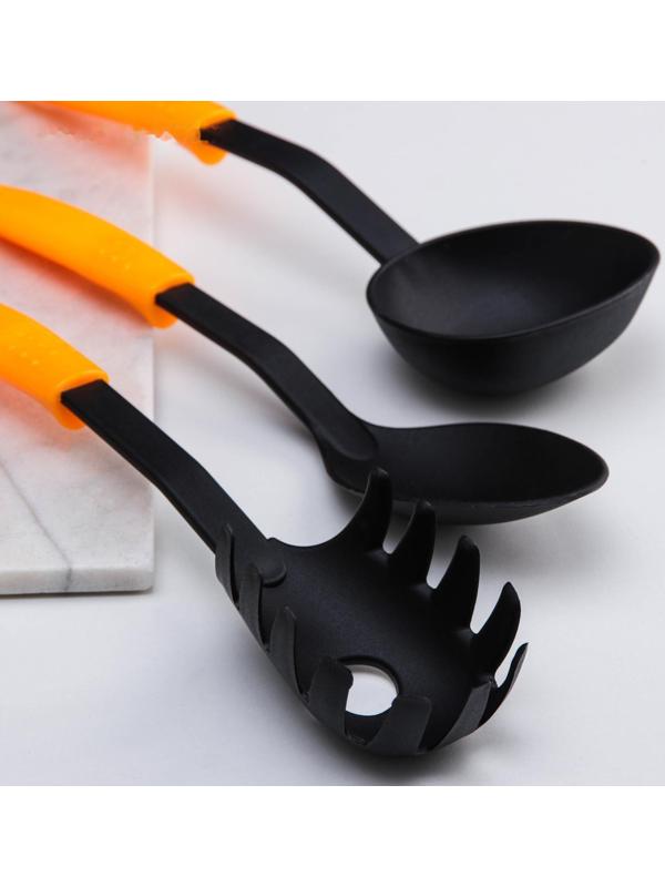 Набор кухонных принадлежностей Доляна «оранж», 6 предметов