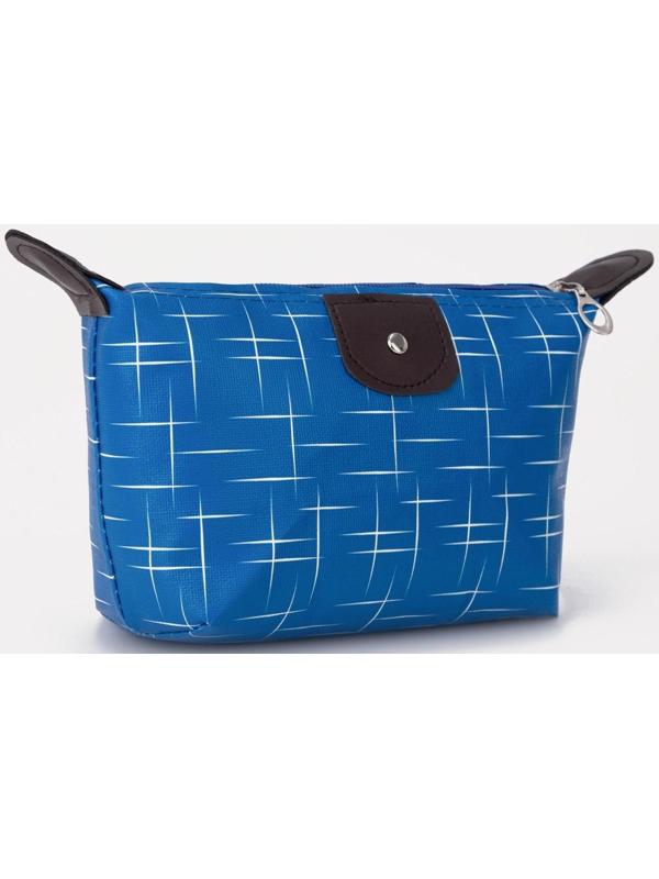 Косметичка на молнии, цвет синий