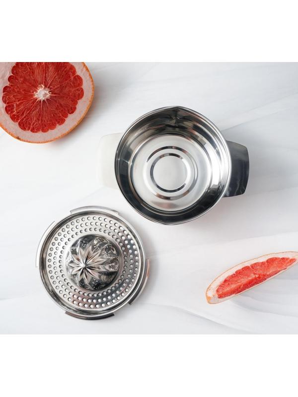 Соковыжималка из нержавеющей стали для цитрусовых, 13×10,5 см, нержавеющая сталь