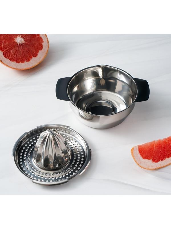 Соковыжималка из нержавеющей стали для цитрусовых, 13×10,5 см, нержавеющая сталь