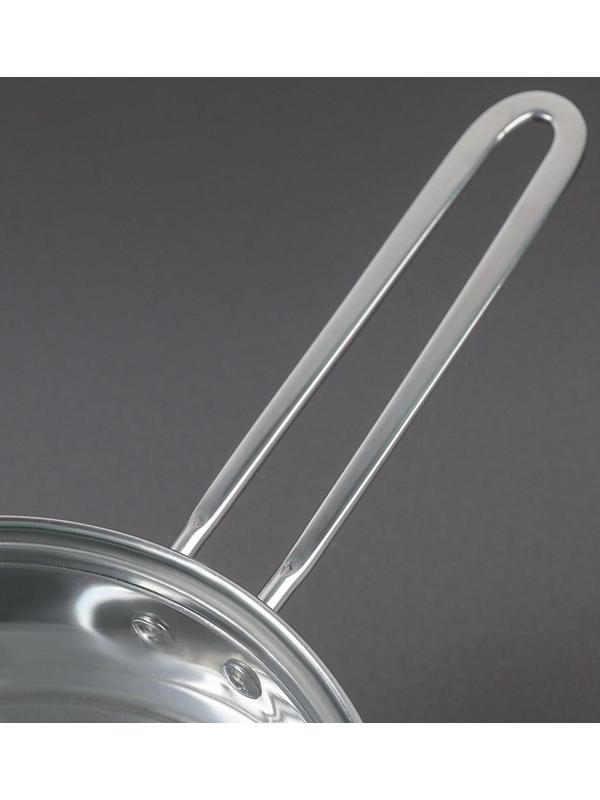 Пароварка-яйцеварка из нержавеющей стали «Вейлер», 18×22 см, стеклянная крышка, цвет хромированный