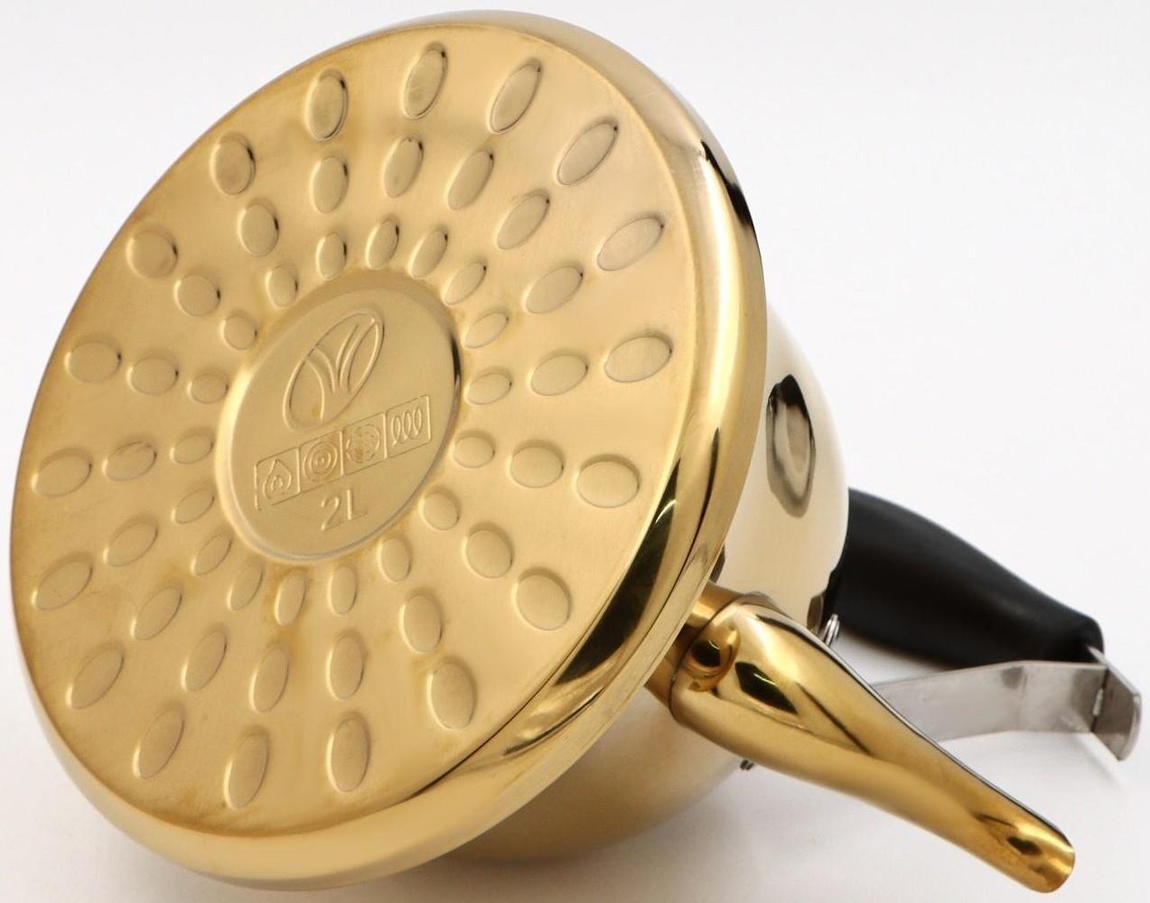 Чайник из нержавеющей стали «Голд», 2 л, 23×19×20 см, цвет золотой