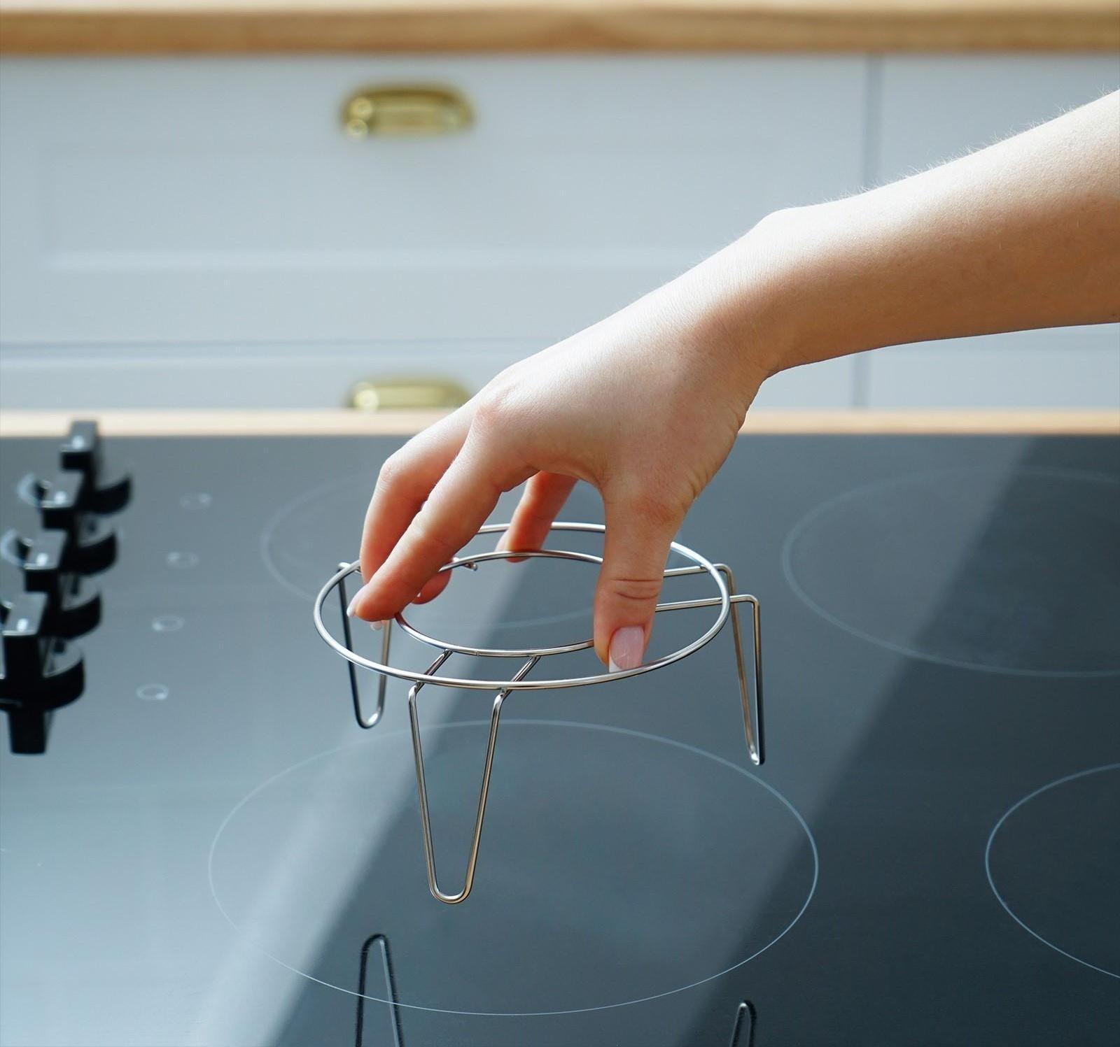 Подставка из нержавеющей стали для водяной бани, d=12 см