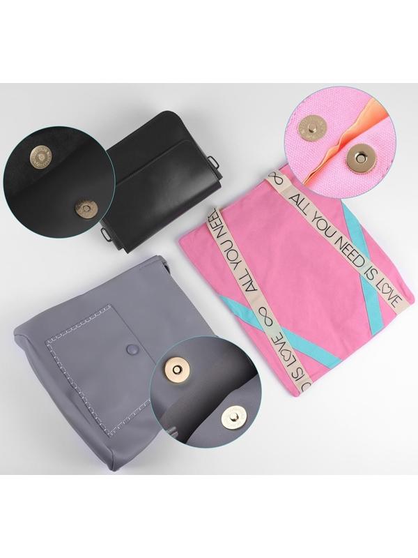 Кнопки магнитные, d = 14 мм, 10 шт, цвет золотой