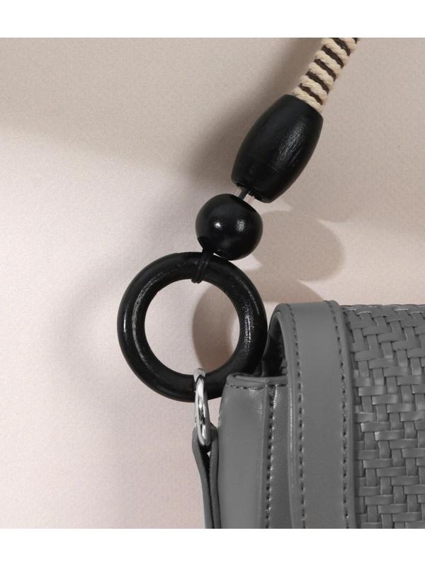 Ручки для сумки, 2 шт, вощёный шнур, 46 × 4,5 см, цвет чёрный