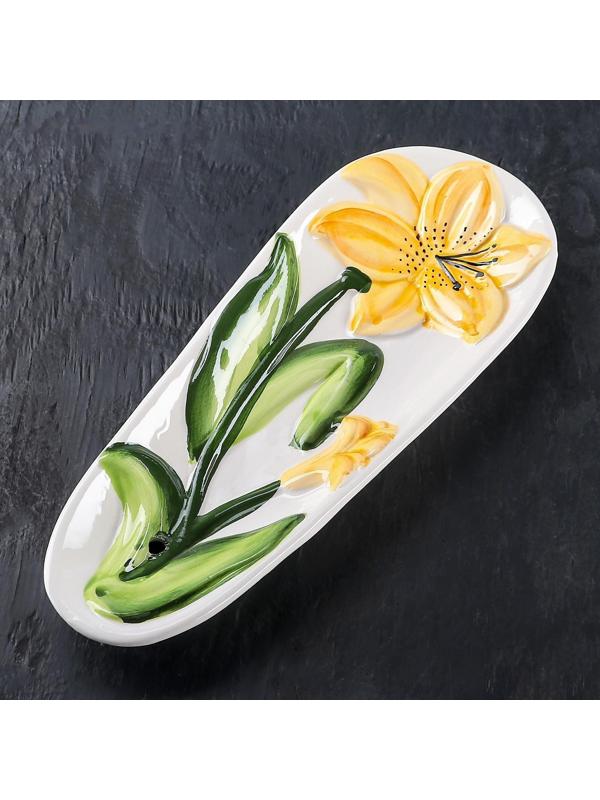 Подставка под ложку «Лилия», 25×10×2,5 см