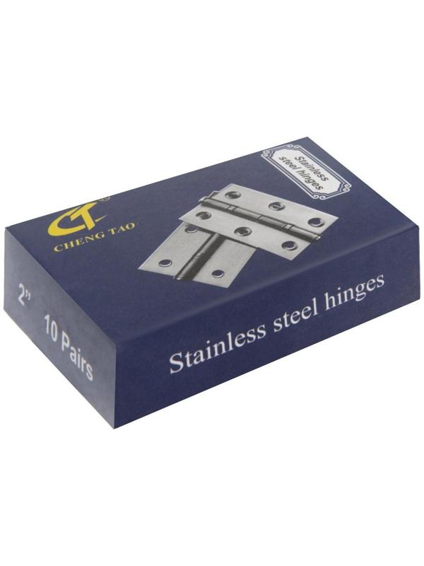 Петля, 44х29х1 мм, нержавеющая сталь