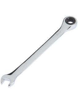 Ключ комбинированный трещоточный ТУНДРА, CrV, полированный, 72 зуба, 8 мм