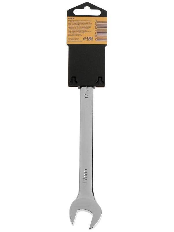 Ключ комбинированный трещоточный ТУНДРА, CrV, полированный, 72 зуба, 17 мм