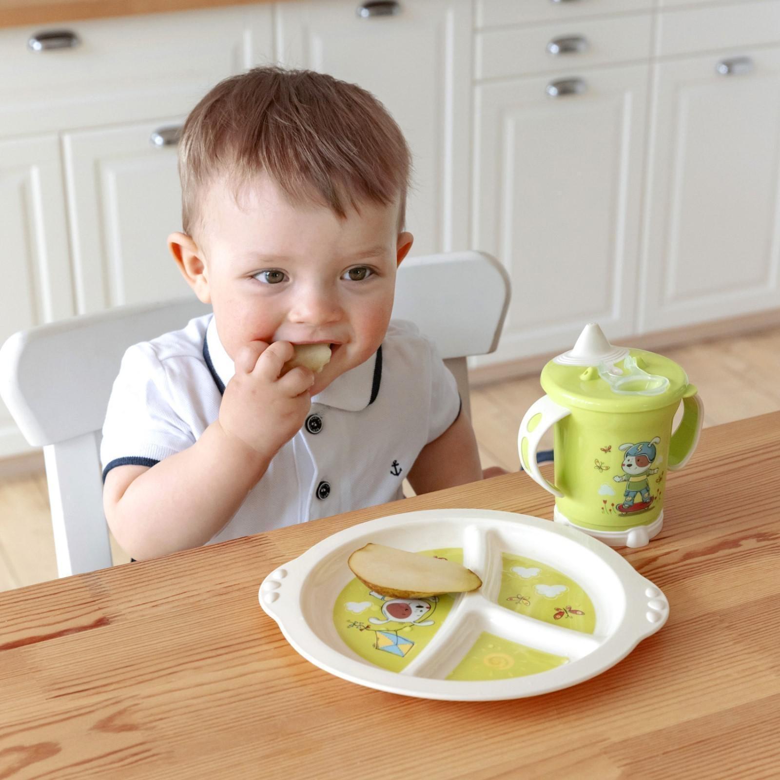 Поильник с ручками, мягкий носик, 270 мл, цвет светло-розовый