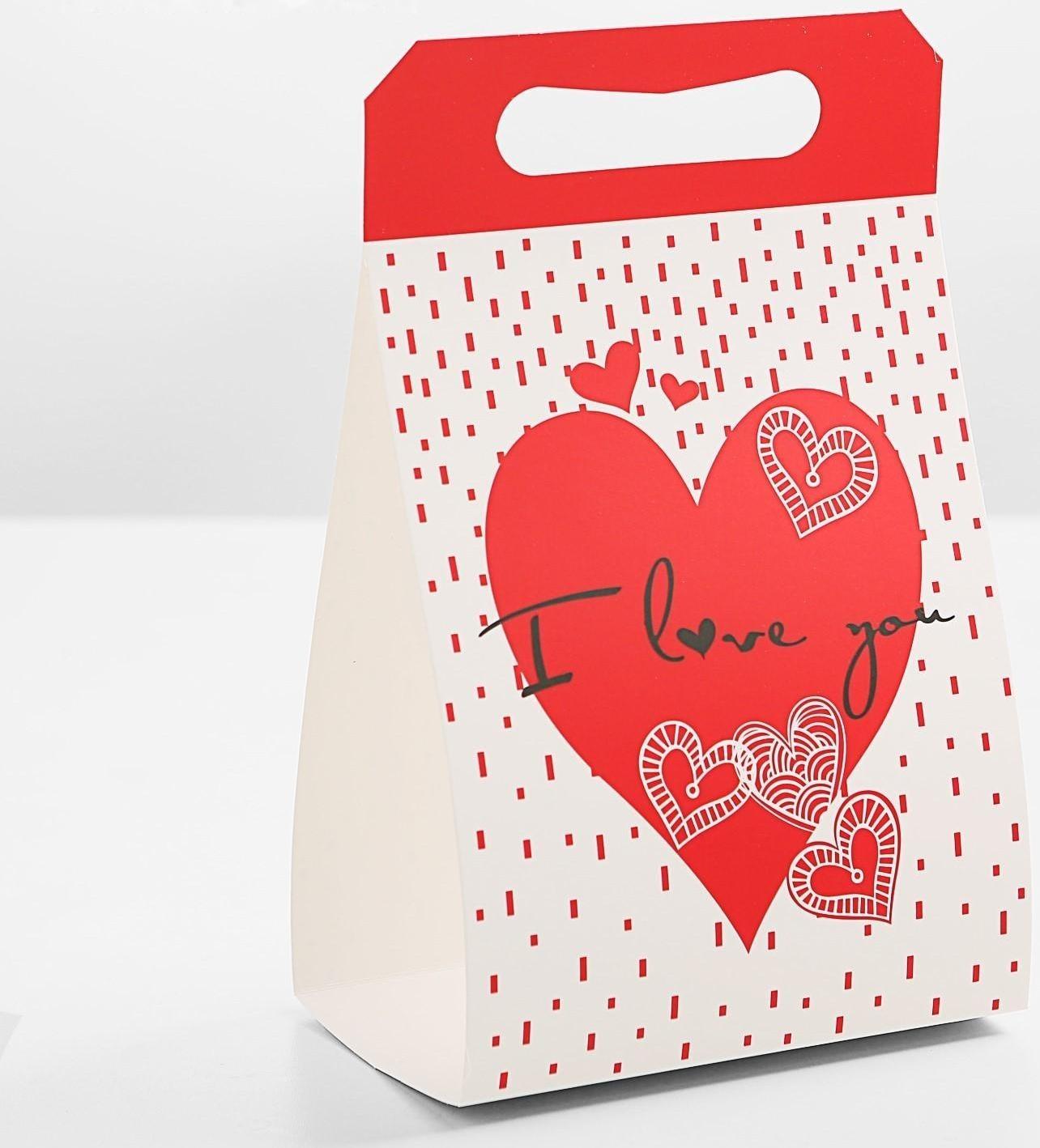 Пакет-коробка с ручкой 31 х 11 х 23 см