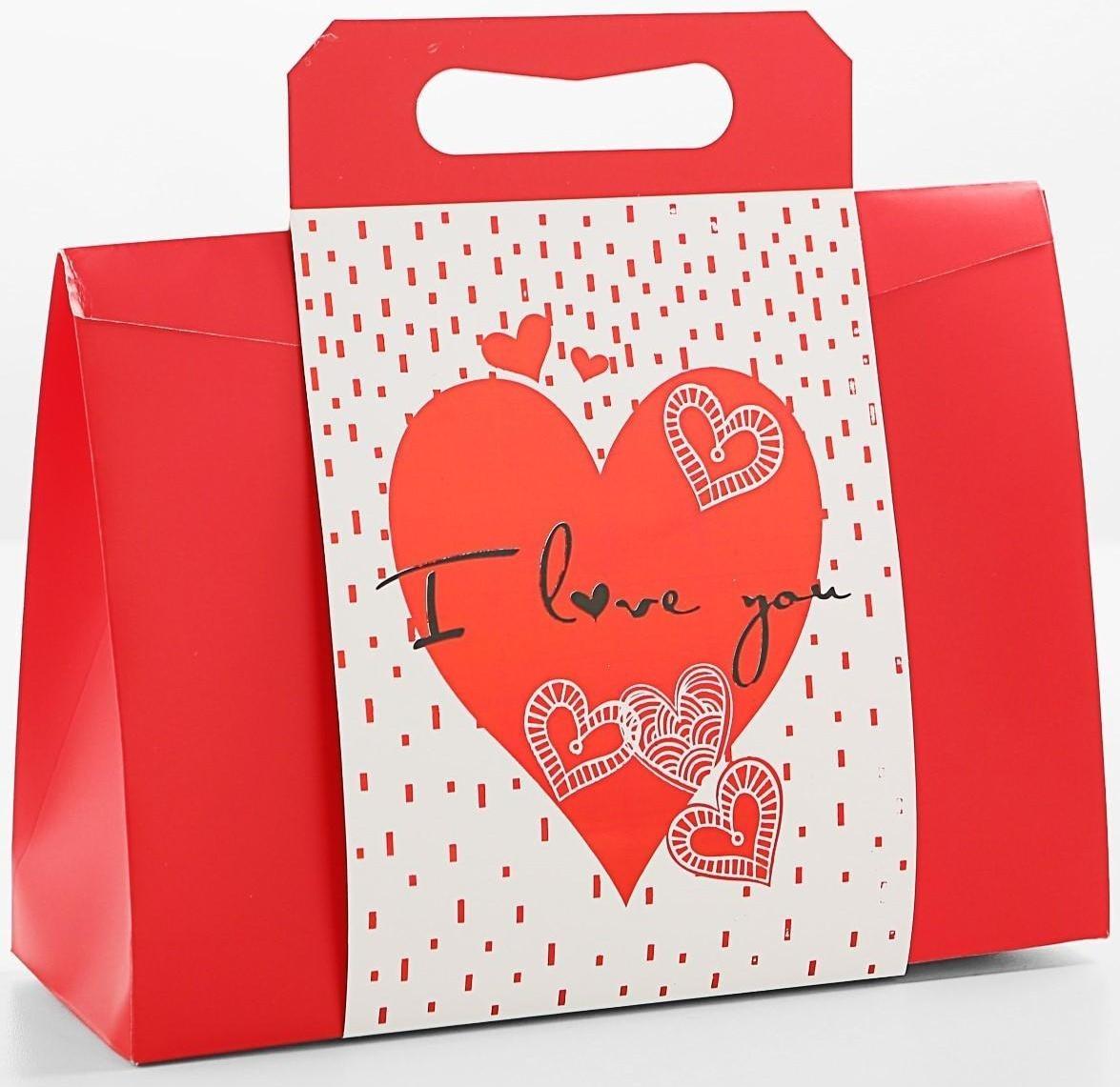 Пакет-коробка с ручкой 31 х 11 х 23 см