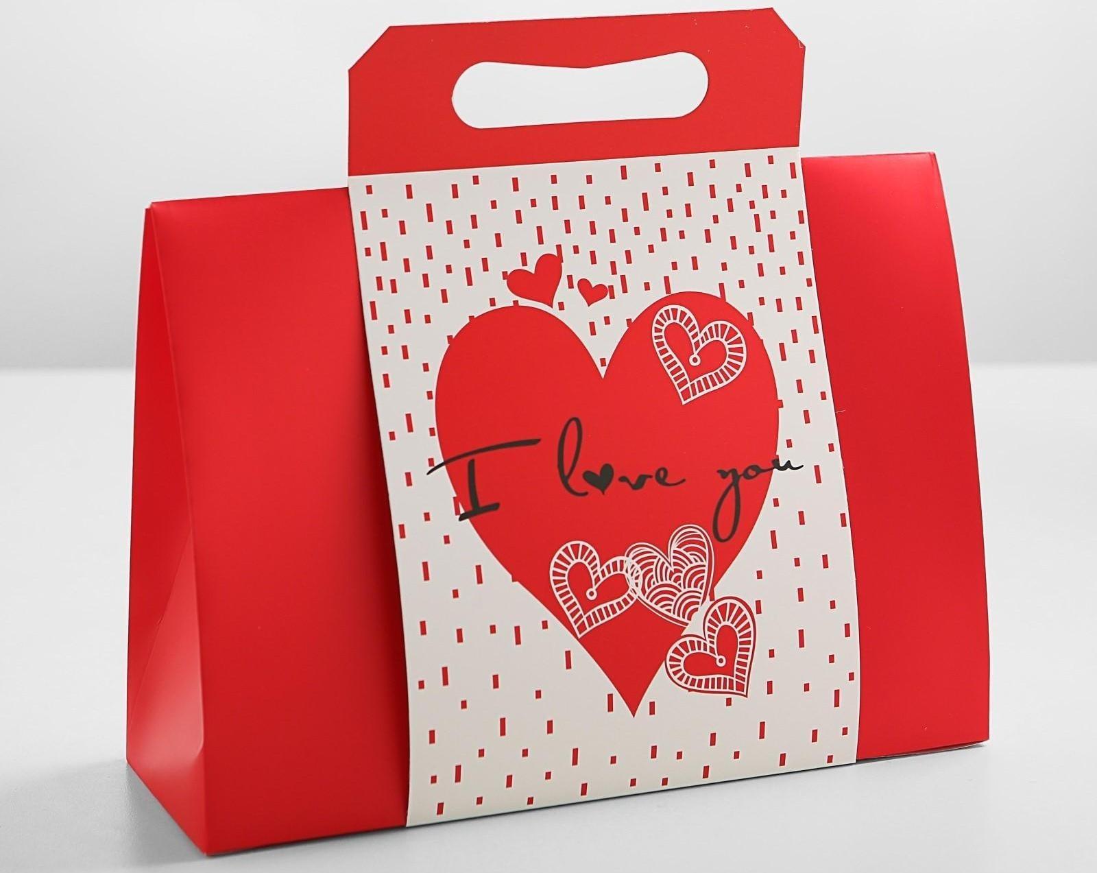 Пакет-коробка с ручкой 31 х 11 х 23 см