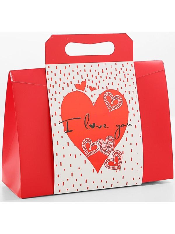 Пакет-коробка с ручкой 31 х 11 х 23 см