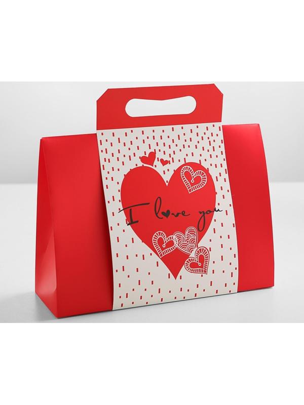 Пакет-коробка с ручкой 31 х 11 х 23 см