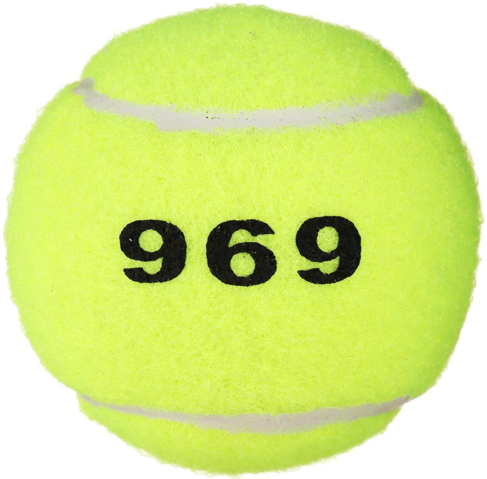 Мяч для большого тенниса № 969, тренировочный, цвета МИКС