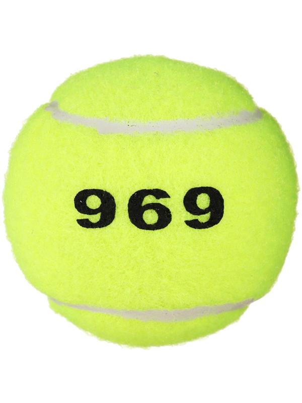 Мяч для большого тенниса № 969, тренировочный, цвета МИКС