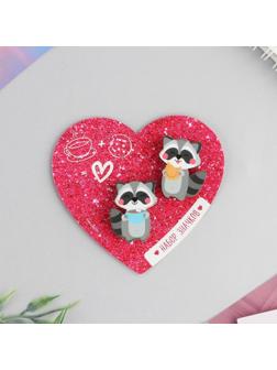 Набор парных значков «Енотики», 2 шт., 9,5 х 8,7 см