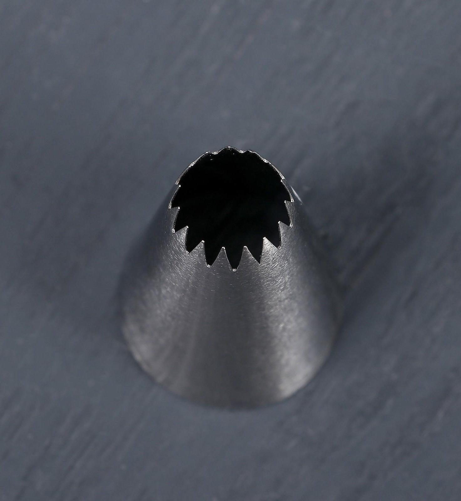 Насадка кондитерская «Французская звезда», d=3 см, выход 1 см, нержавеющая сталь