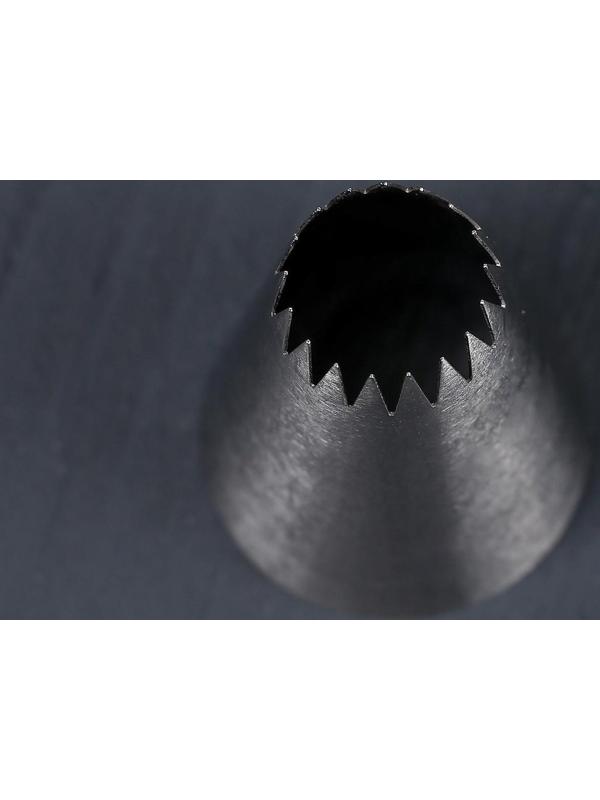 Насадка кондитерская «Французская звезда», d=3,4 см, выход 1,5 см, нержавеющая сталь