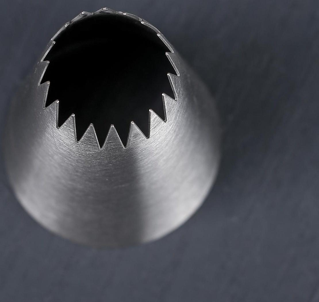 Насадка кондитерская «Французская звезда», d=3,4 см, выход 1,7 см, нержавеющая сталь