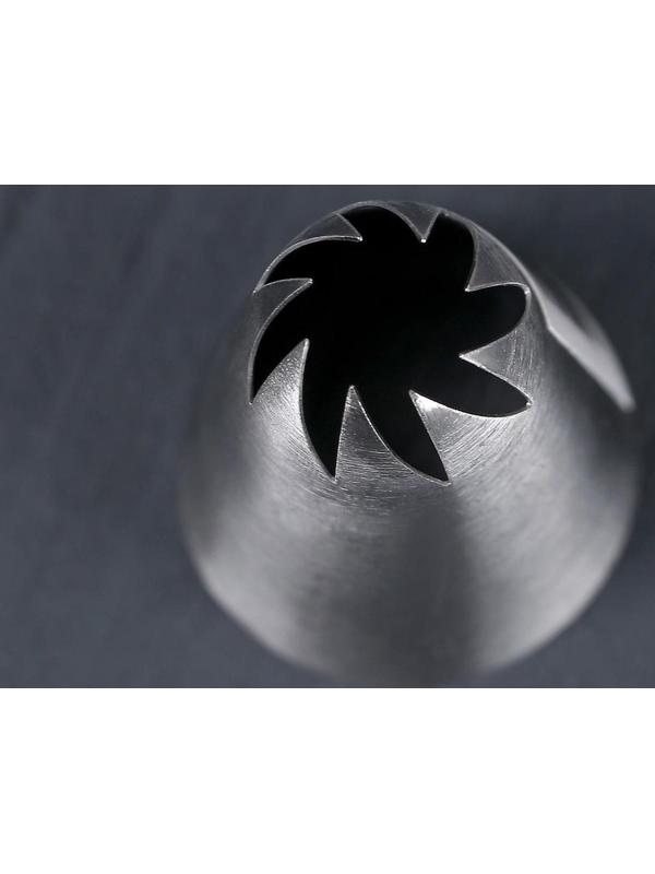 Насадка кондитерская «Закрытая роза», d=3 см, выход 0,9 см, нержавеющая сталь